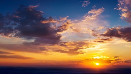 Fototapeta premium sunset in the sky