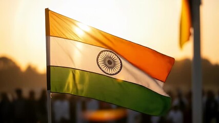 ashoka chakra independence day india flag celebration tricolor fireworks indian waving proudly during sunrise - Powered by Adobe
