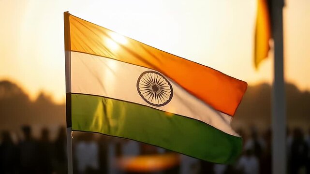 ashoka chakra independence day india flag celebration tricolor fireworks indian waving proudly during sunrise