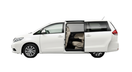Spacious White Family Minivan PNG Versatile Seating for Any Adventure PNG