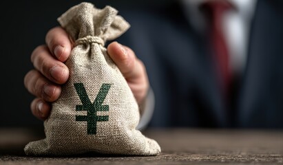 An image of a money bag printed with currency symbols, suitable for financial institutions' wealth management brochures, posters, cover images for financial media tweets, etc.
