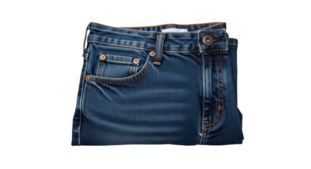 Premium Blue Denim Jeans PNG For Fashion Design