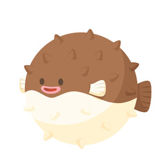 Cute Cartoon Pufferfish