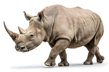 Fototapeta premium Rhinoceros isolated on white