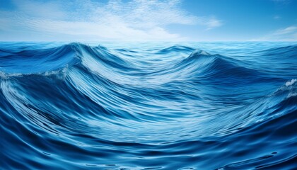 calm blue waves create serene animated background generative ai