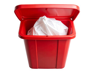  &ldquo;Open Blue Trash Can with Visible Inner Liner Bag, Isolated PNG&rdquo;.