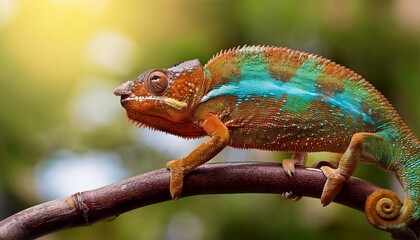 Fototapeta premium chameleon on a branch
