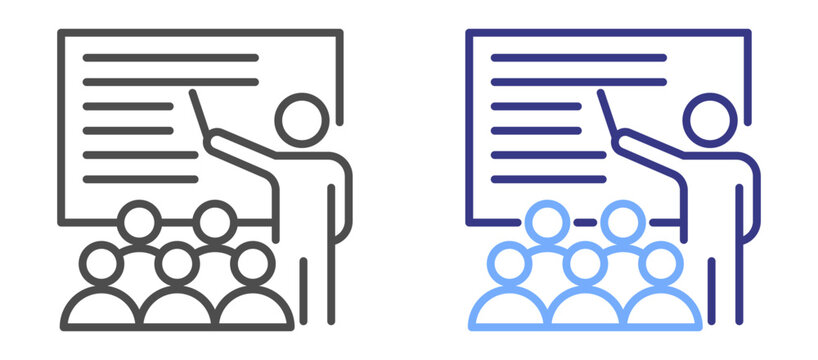 Presentation skills icon color