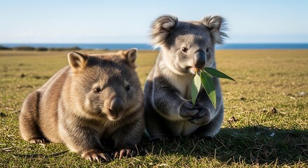  Wombat And Koala Relaxing