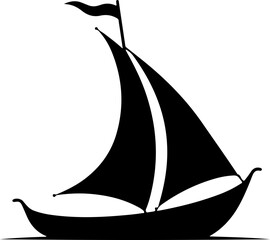 sailing ship silhouette, boat, sail, sailboat, sailing, yacht, sea, water, ship, ocean, travel, sport, nautical, vessel, wind, vector, sky, silhouette, vacation, cruise, race, summer, sails, mast, ill