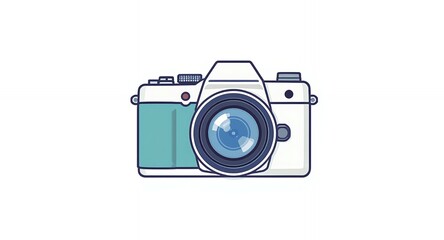 Vintage Camera Illustration Photography Equipment Design Retro Camera Graphic