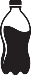 water bottle icon vector thin outline style sign