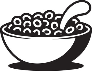 Breakfast bowl with fruits and oats