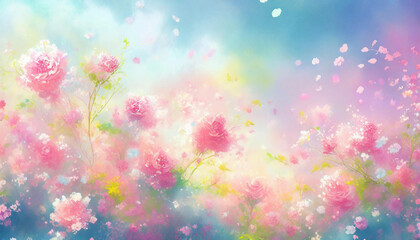 Obraz premium Front Bottom Abstract Rose Design Background, Flower Background - 전면 하단 추상적인 장미 디자인 배경, 꽃 배경