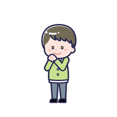 私服のこども／ななめ／男の子 22