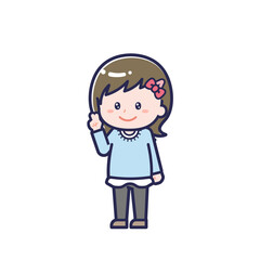 私服のこども／ななめ／女の子 14