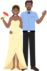 Wedding Couple Character