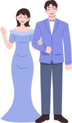 Wedding Couple Character