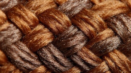 Fototapeta premium Close-up of Intricately Styled African Braids Showcasing Symmetrical Patterns in a Vibrant Color Arrangement