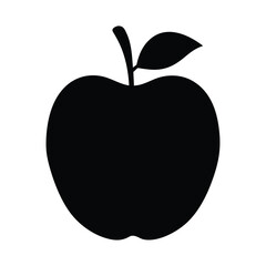 Apple fruit vector graphic black and white illustration healthy food icon design simple drawing clip art