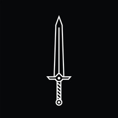 Obraz premium Simple Sword Graphic Design