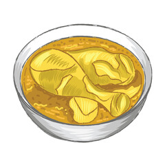 Opor Ayam or Chicken Curry (Indonesian Traditional Food)