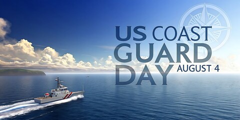 Celebrate us coast guard day august 4th with a powerful display of maritime strength and dedication on the open ocean with a patrol boat and helicopter
