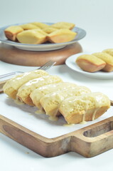Original melted pancong cake, a traditional Indonesian snack