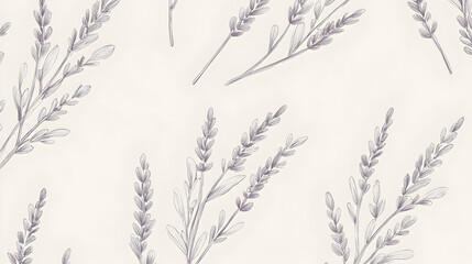 Delicate lavender sprigs pattern