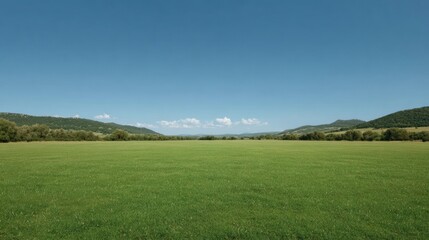 Fototapeta premium Premium Green Meadow Land for Development Take A Monkey To Lunch Day and Summer Solstice Celebration with Modern Commercial Growth Potential