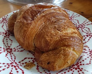 croissant on a plate