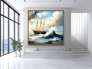 Naklejka premium Ocean's Embrace