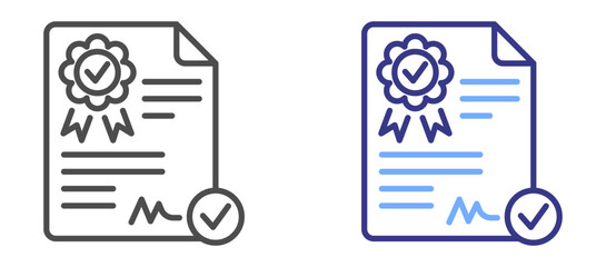 Accreditation icon color