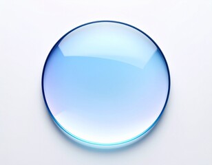 blue glass sphere background 