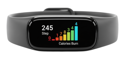 Smart Fitness Tracker PNG for Health and Wellness Monitoring PNG