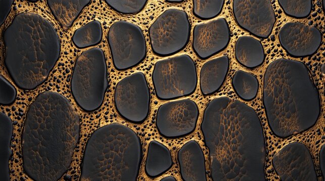 A luxury animal leather pattern from snake or crocodile skin