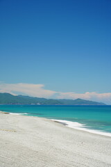 海岸線と水平線の景色