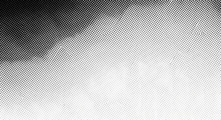 Halftone pattern, black and white texture