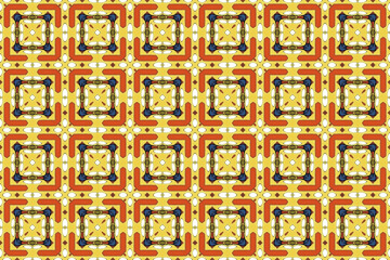 Seamless Background Luxury Art Textile Interior Perspective Fabric Symmetric Cloth Wallpaper Texture Template Tile Digital Design Endless Shape Graphic Visual Decoration Geometric Fashion Pattern.