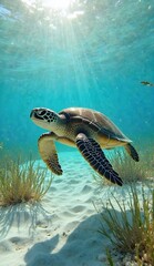 Obraz premium Turtle's-2