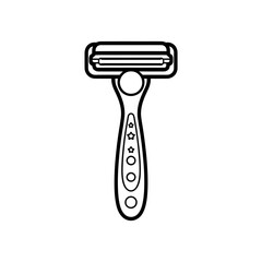 Razor illustration line art of a coloring page 