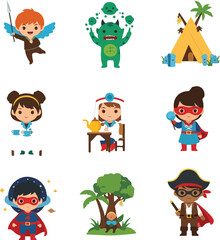 Cartoon Character Collection: Fantasy and Adventure