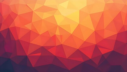 Abstract Warm Triangle Pattern With Overlapping Shapes