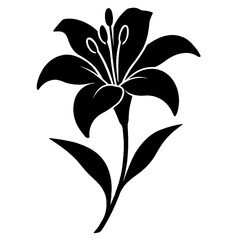 lily of the valley silhouette victor style 