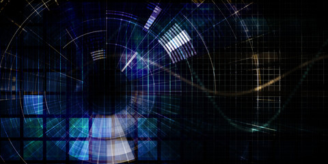 Digital Cyber Defense Abstract Security Background