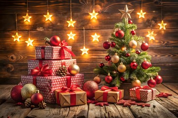 christmas tree and presents