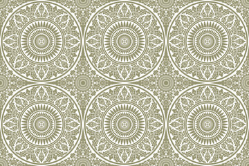 abstract seamless damask pattern motif suitable for wallpaper, curtain, clothing, textile, tile and fabric design isolated illustration vector archive EPS file.