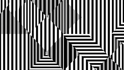 Abstract geometric pattern with triangles and stripes