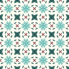 vector seamless pattern with snowflakes