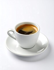 Obraz premium Espresso in white cup and saucer